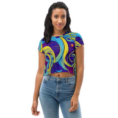 Women's Crop Tee - Stellar Swirls