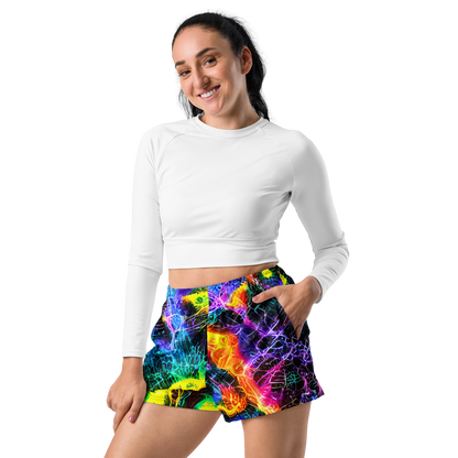 Women’s Athletic Shorts - Vivid Veil