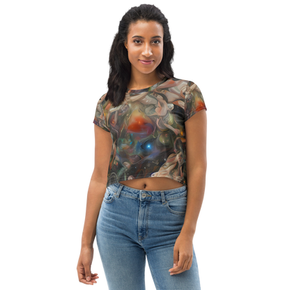 Women's Crop Tee - Copper Swirl