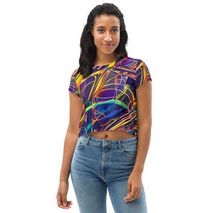 Women's Crop Tee - Vector Rhapsody