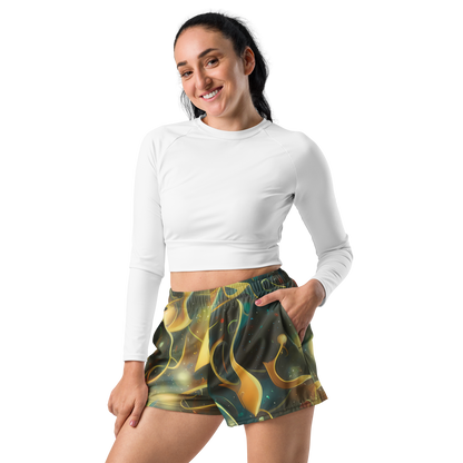 Women’s Athletic Shorts - Whispering Galaxies