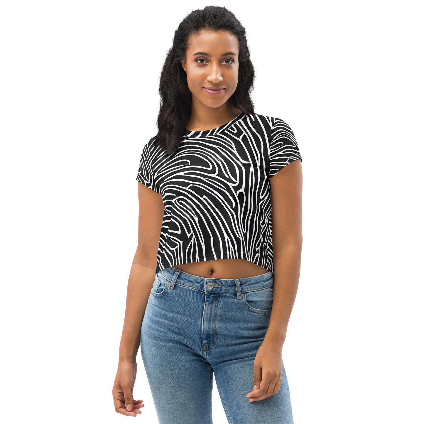 Women's Crop Tee - Acconci Waves