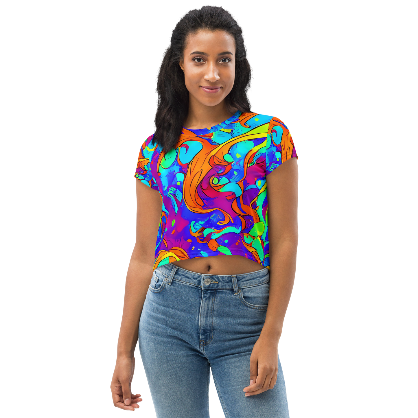 Women's Crop Tee - Roset Rapture