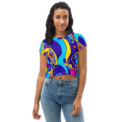 Women's Crop Tee - Spectral Tangle