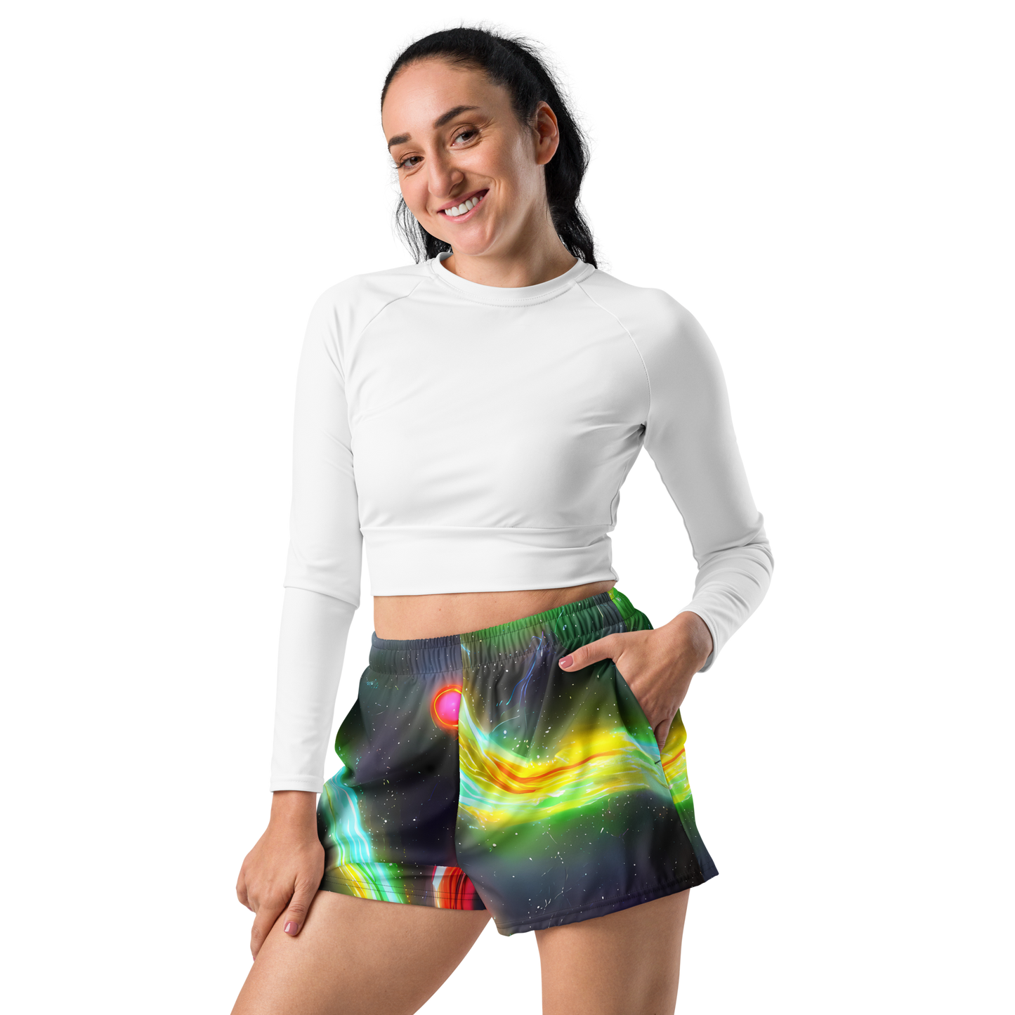 Women’s Athletic Shorts - Sherwood Swirl