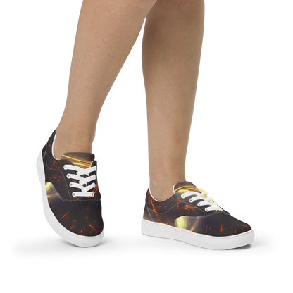 Women's Lace-Up Canvas Shoes - Stellar Arcana