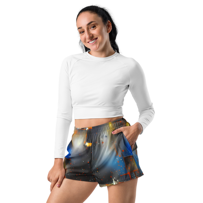 Women’s Athletic Shorts - Monet's Matrix