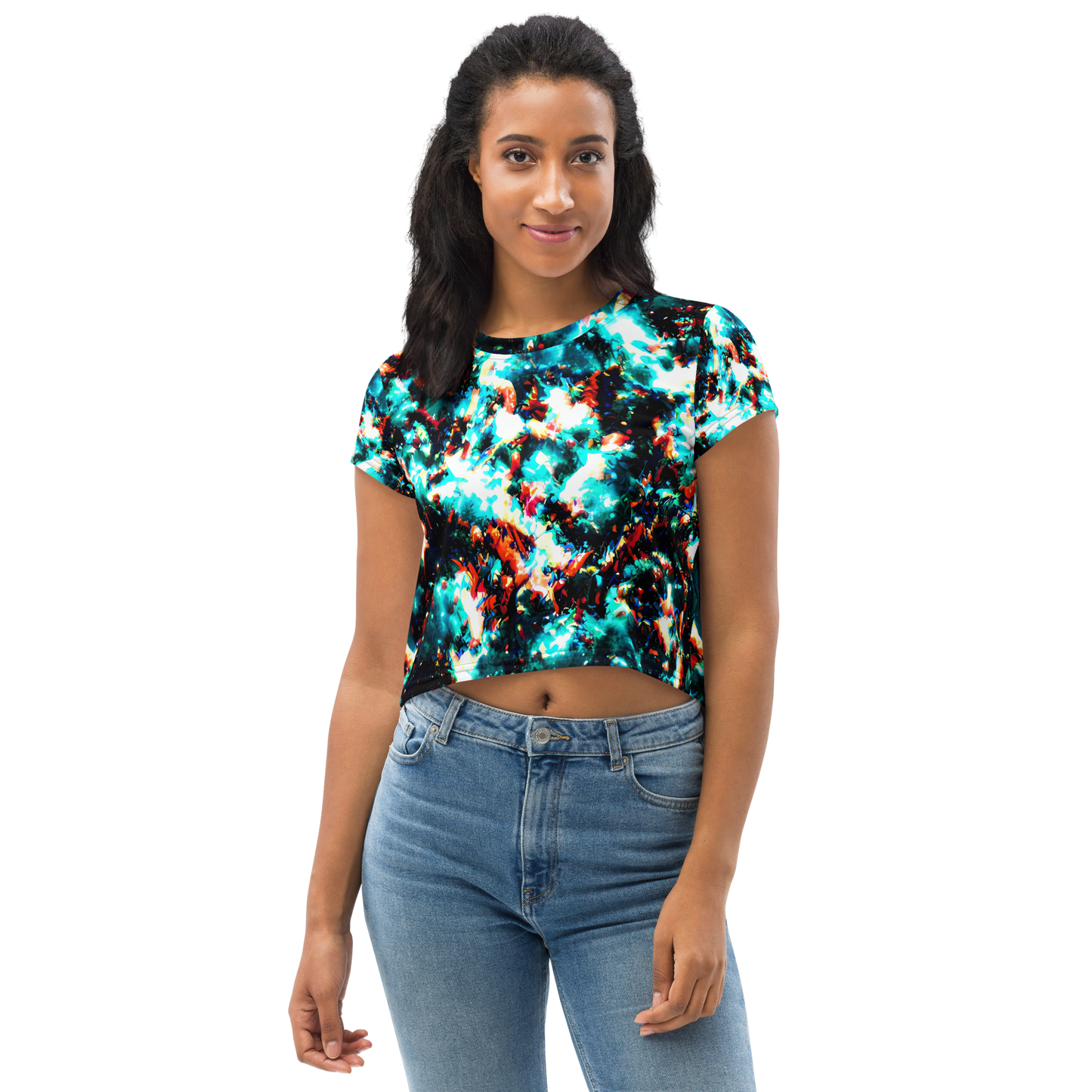 Women's Crop Tee - Whirlpool Dream