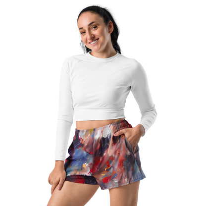 Women’s Athletic Shorts - Passionate Brush