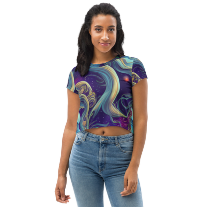 Women's Crop Tee - Stellar Waves