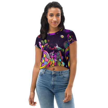 Women's Crop Tee - Galactic Playground