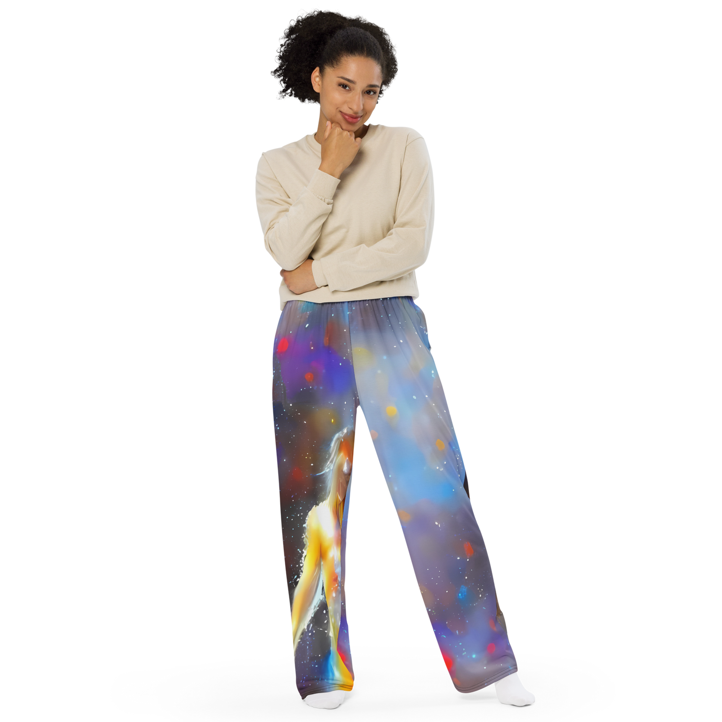 Wide-Leg Pants - Impressionist Drift