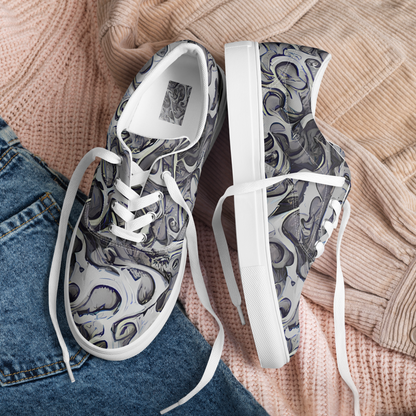 Women's Lace-Up Canvas Shoes - Mashburn Swirls