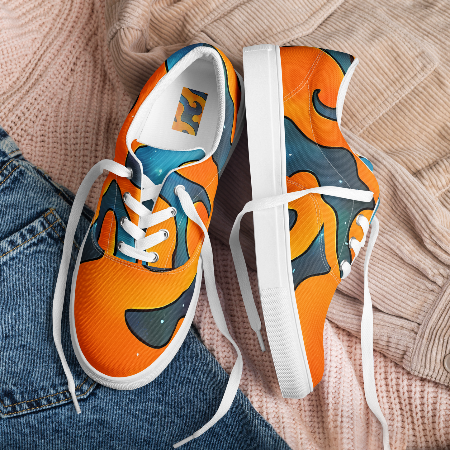 Women's Lace-Up Canvas Shoes - Criswell Cosmos