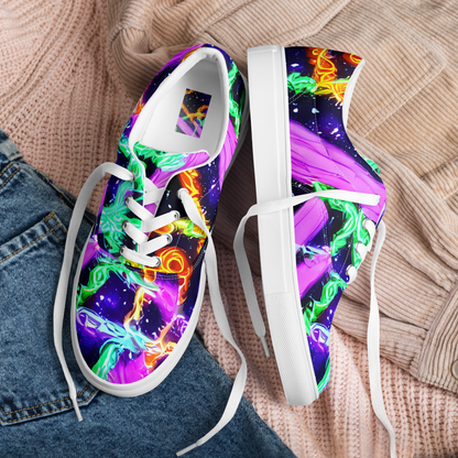 Women's Lace-Up Canvas Shoes - Enckell's Nebula