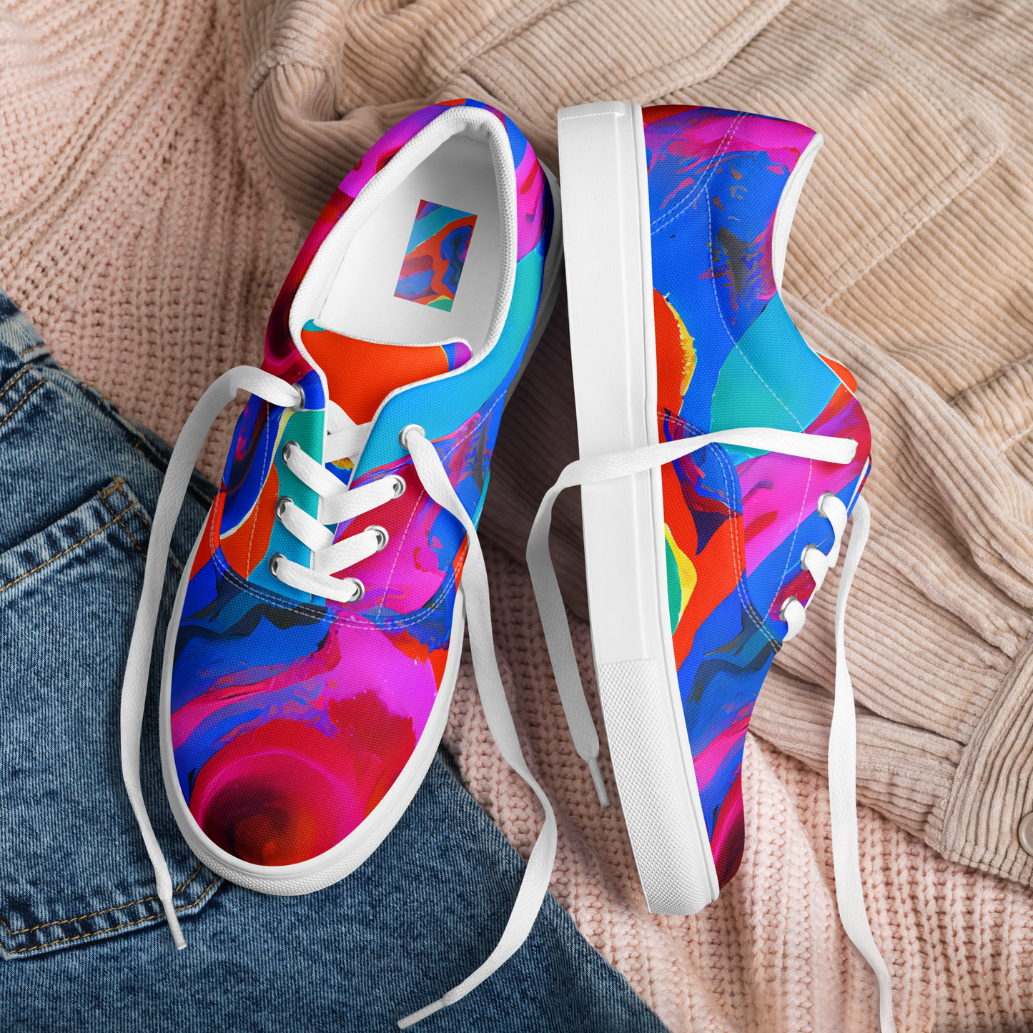 Women's Lace-Up Canvas Shoes - Irvin Rhapsody