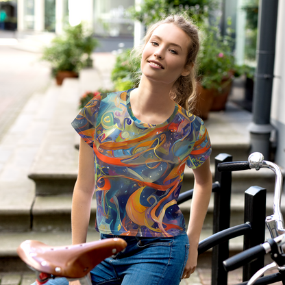 Women's Crop Tee - Spectral Swathe