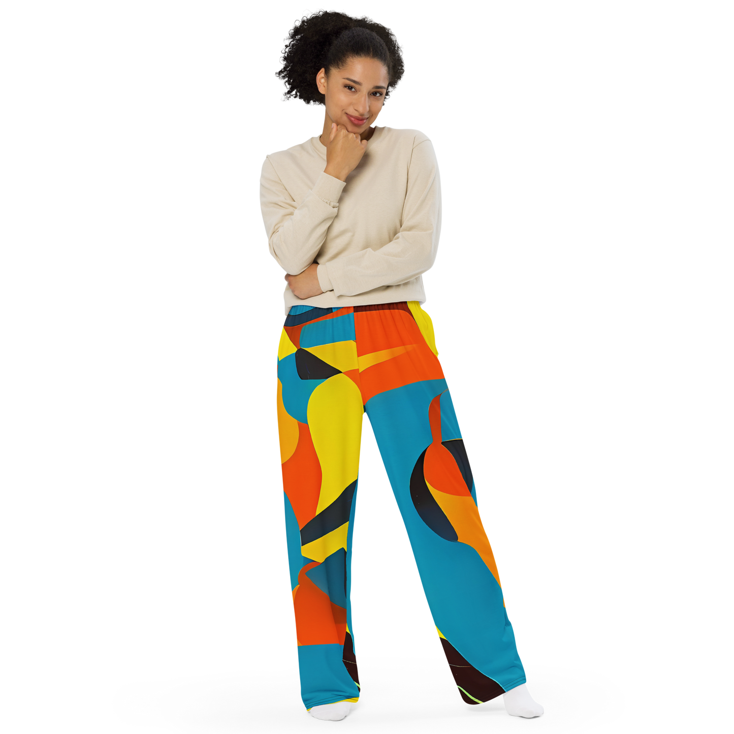 Wide-Leg Pants - Fragmented Rhapsody