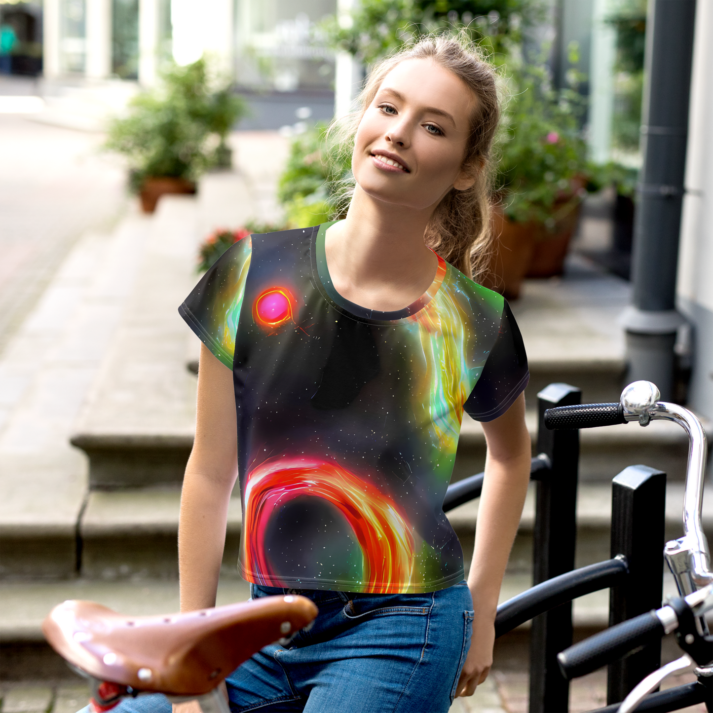 Women's Crop Tee - Sherwood Swirl