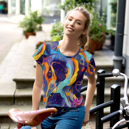 Women's Crop Tee - Whimsical Fusion