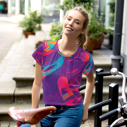 Women's Crop Tee - Spheric Rhapsody