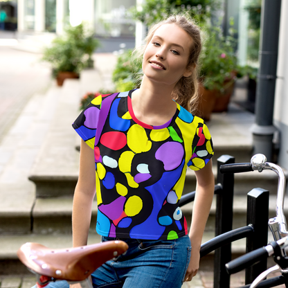 Women's Crop Tee - Miró's Mosaic