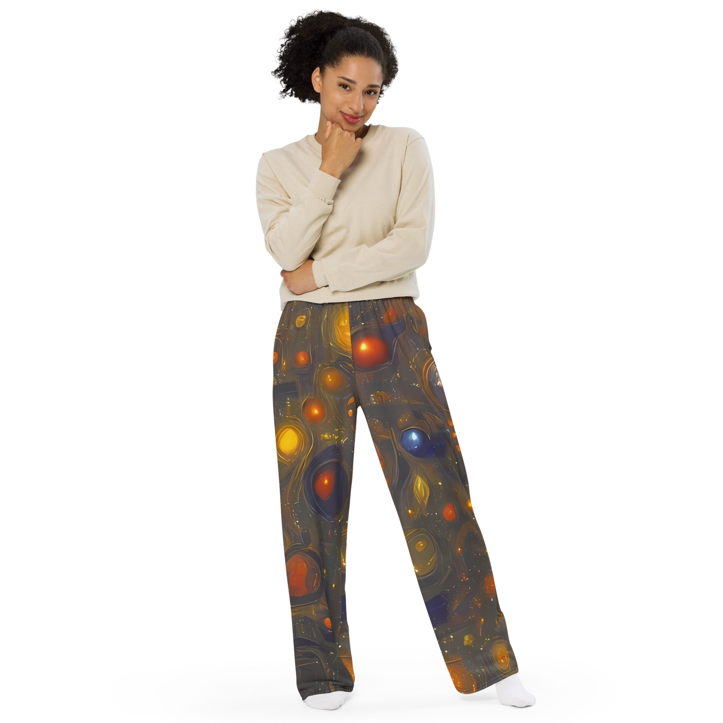 Wide-Leg Pants - Chromal Flux