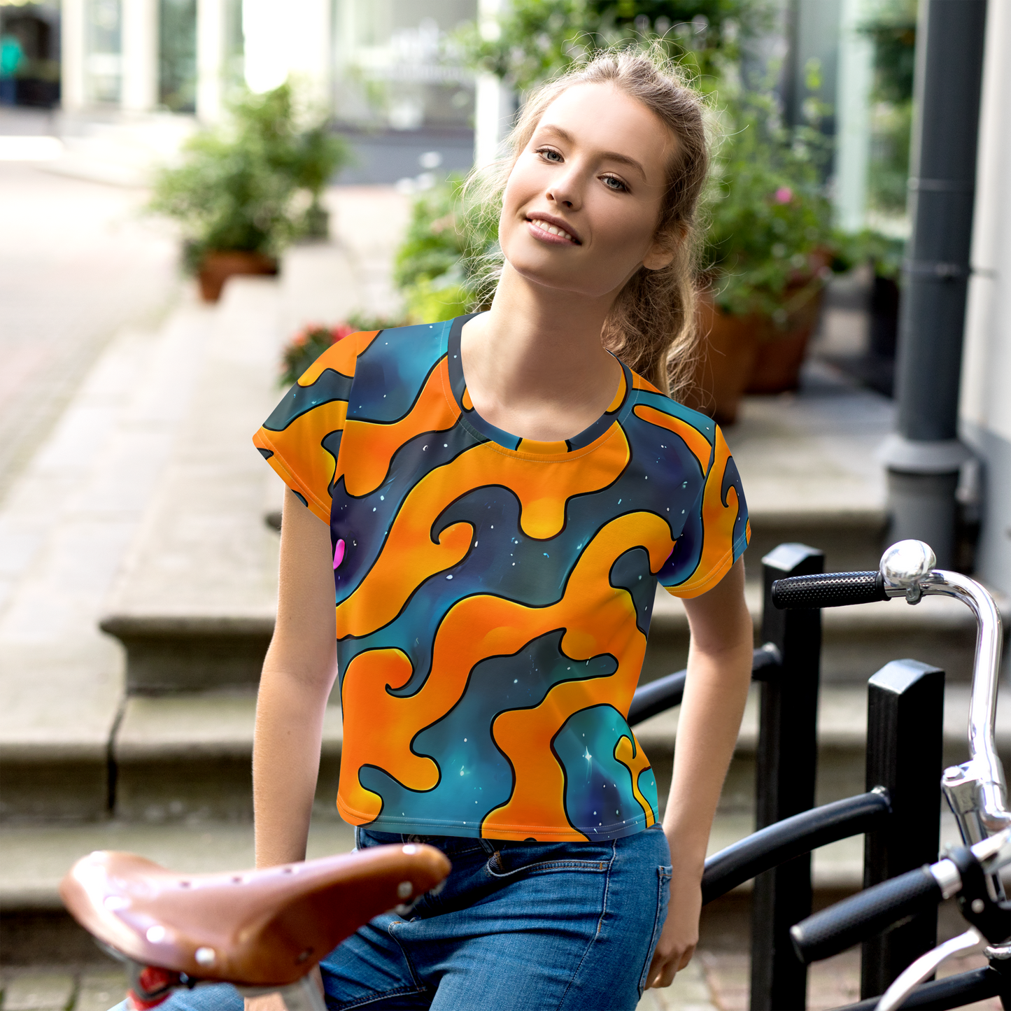 Women's Crop Tee - Criswell Cosmos