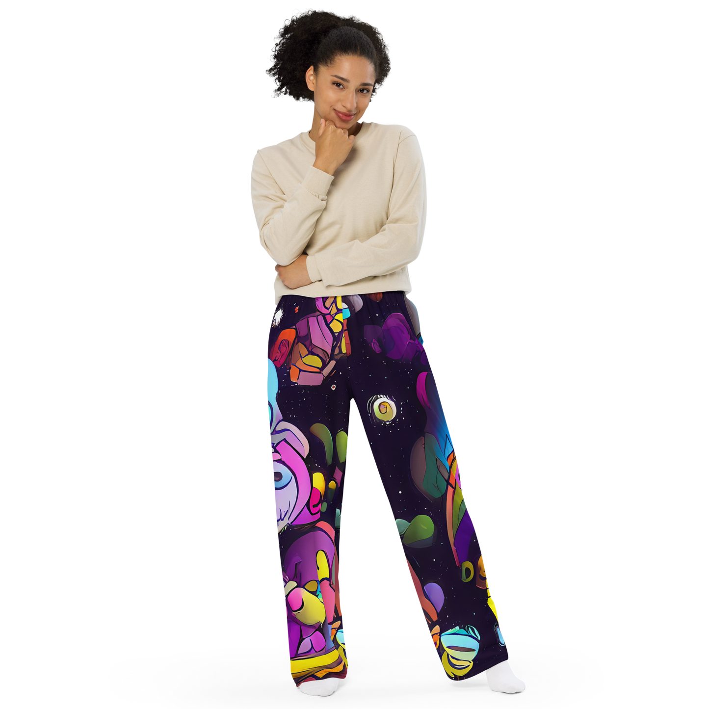 Wide-Leg Pants - Galactic Playground