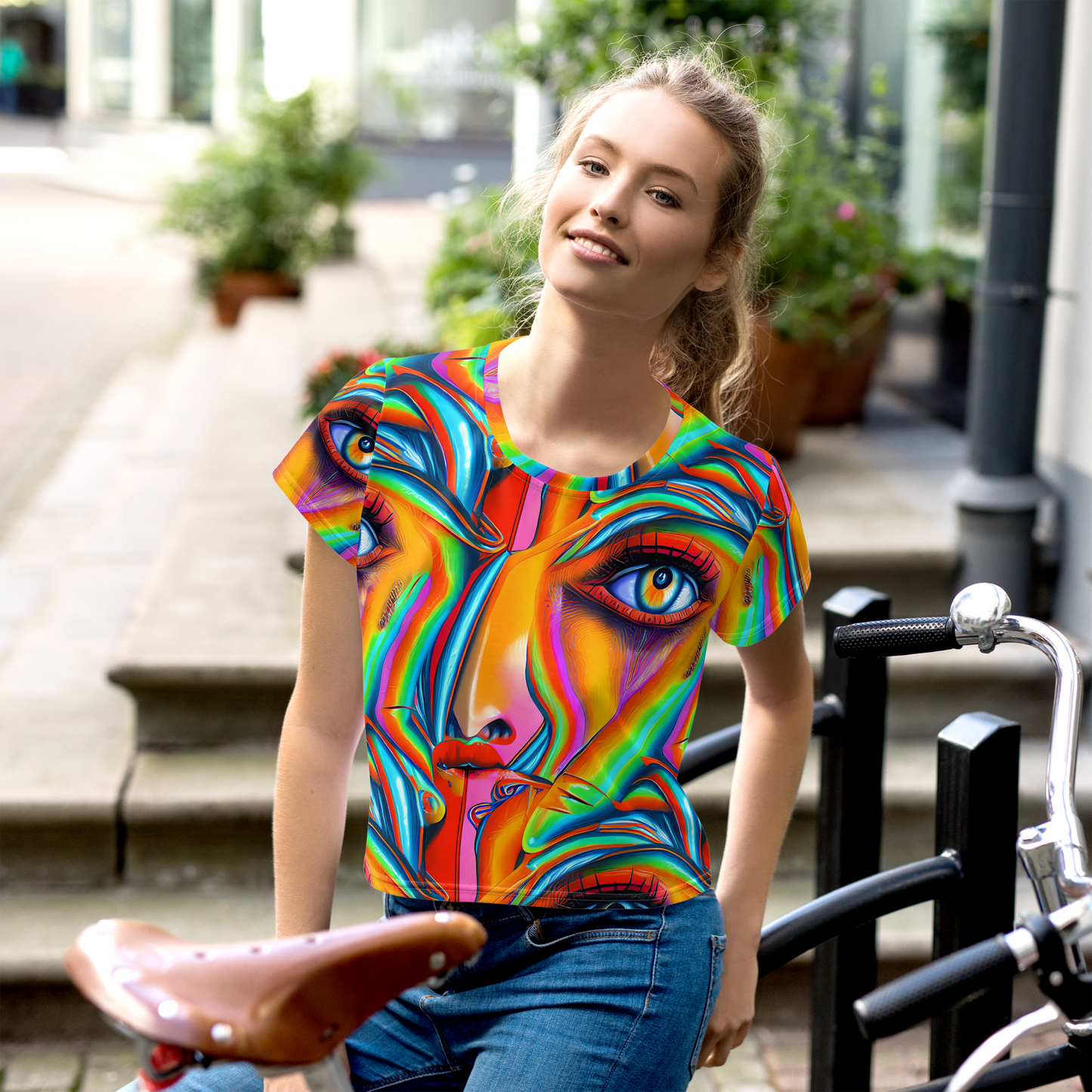 Women's Crop Tee - Kaleidovisions