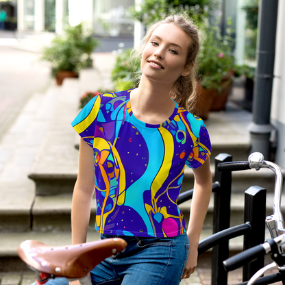 Women's Crop Tee - Spectral Tangle