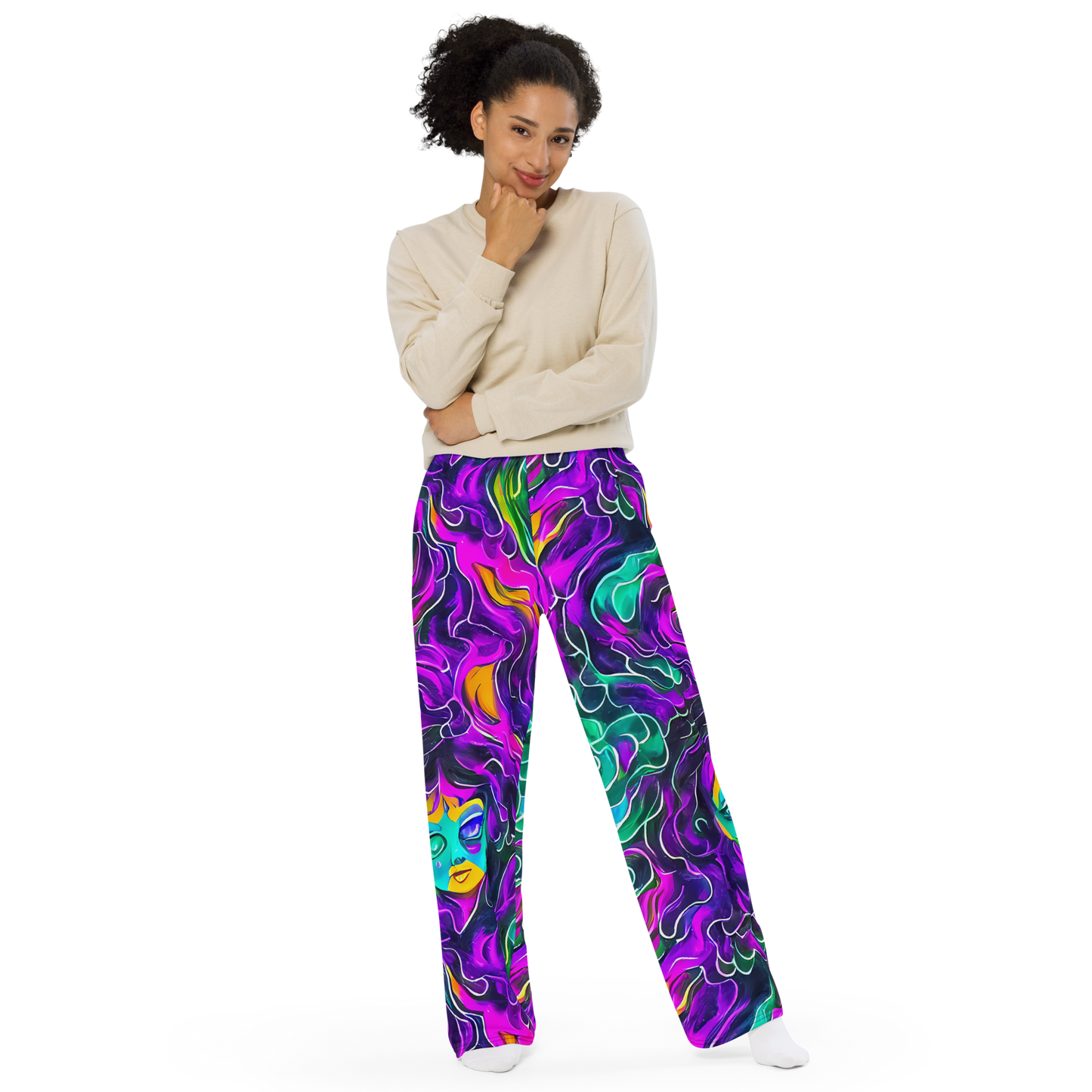 Wide-Leg Pants - Vortex Dream