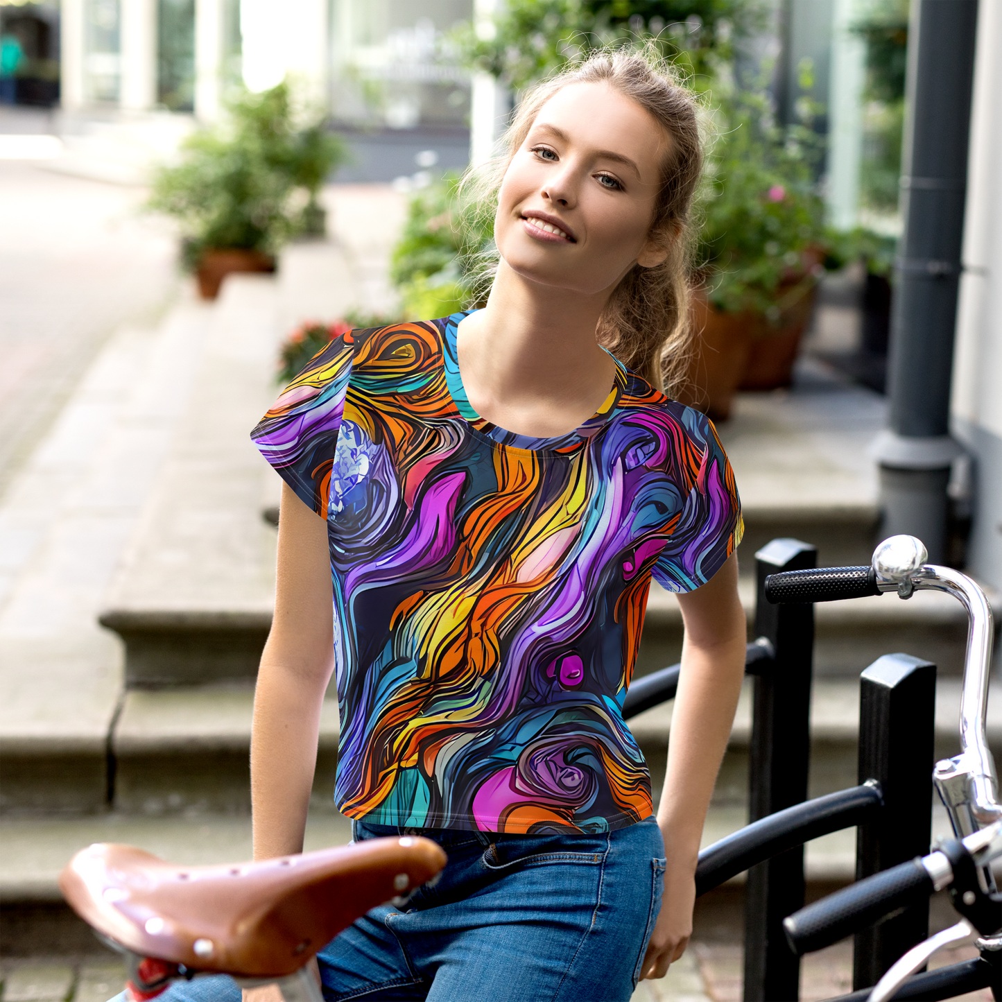 Women's Crop Tee - Guiard's Whirl