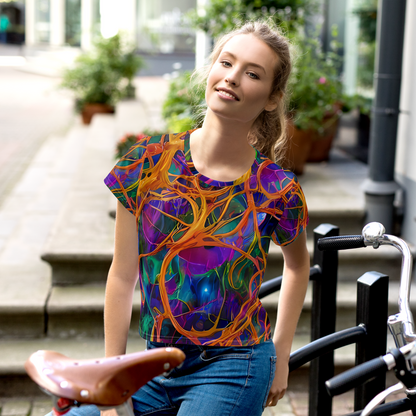 Women's Crop Tee - Spectral Weave