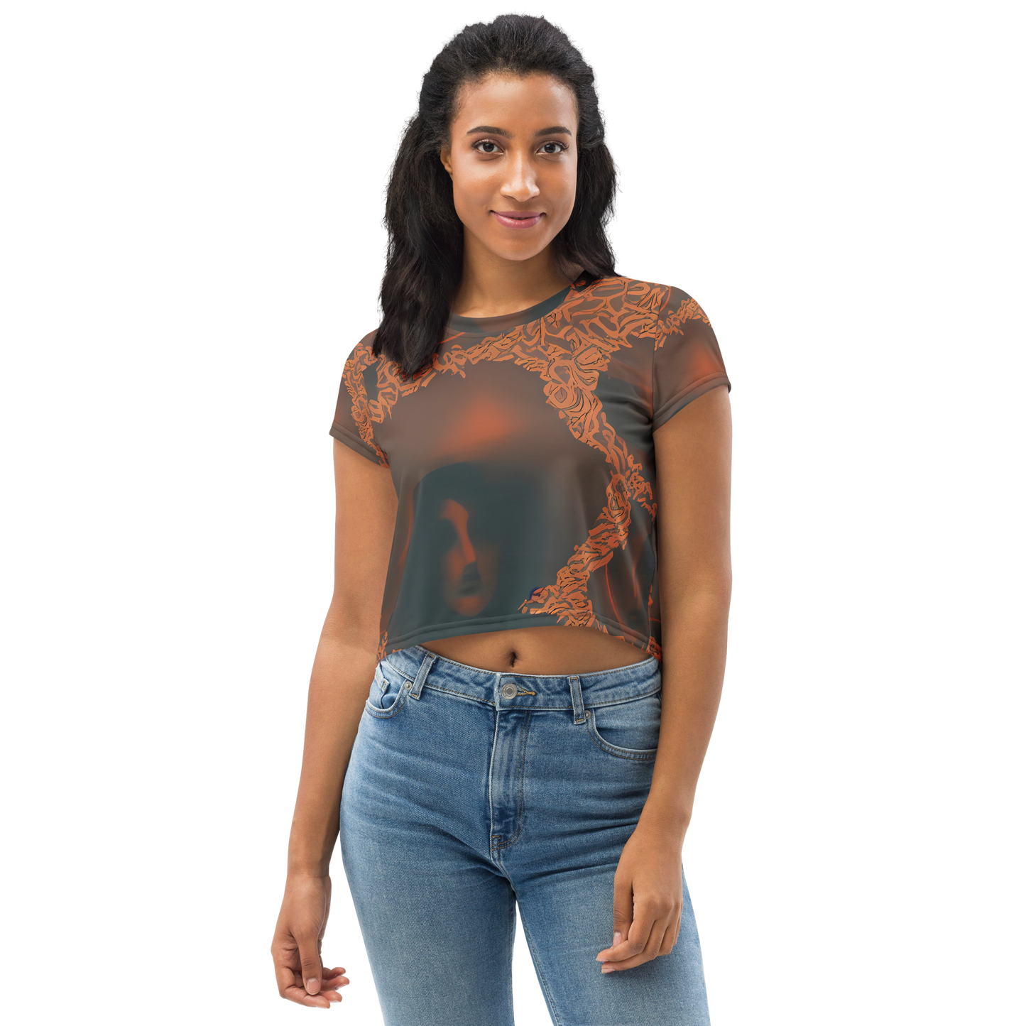 Women's Crop Tee - Chimeric Visage