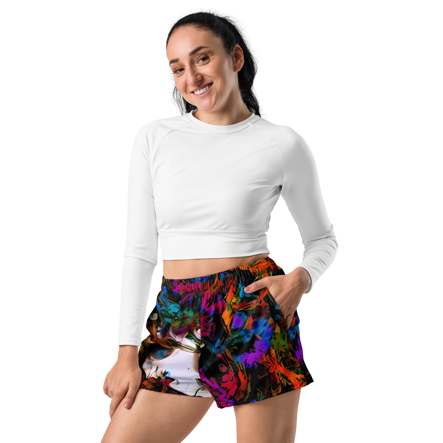 Women’s Athletic Shorts - Sultry Smoke