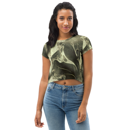 Women's Crop Tee - Biomech Whirl