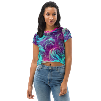 Women's Crop Tee - Galactic Bloom