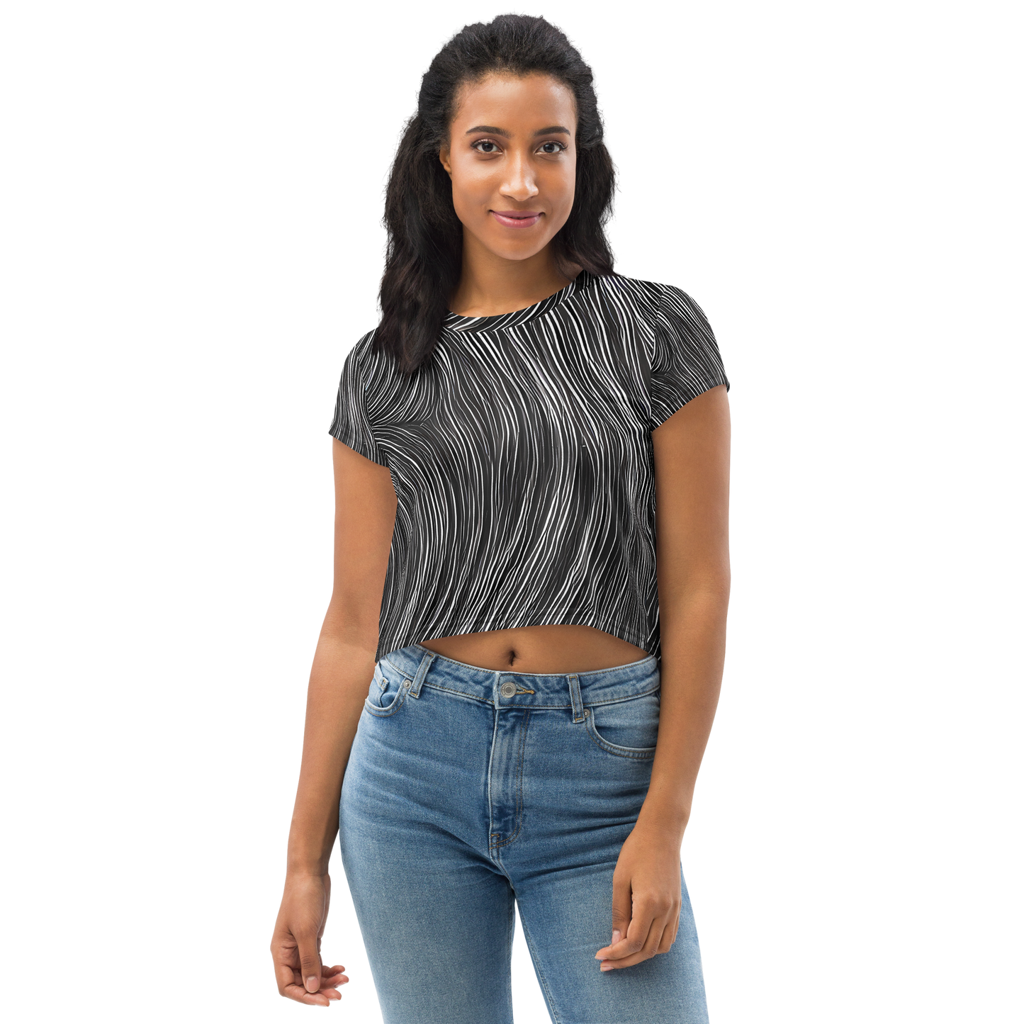 Women's Crop Tee - Wirth Waves