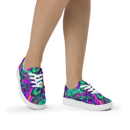 Women's Lace-Up Canvas Shoes - Vortex Dream