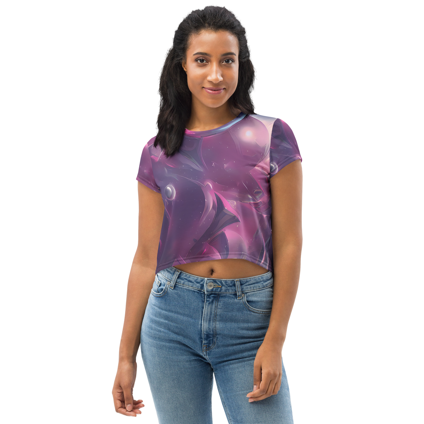 Women's Crop Tee - Vertex Visions