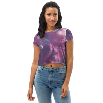 Women's Crop Tee - Vertex Visions