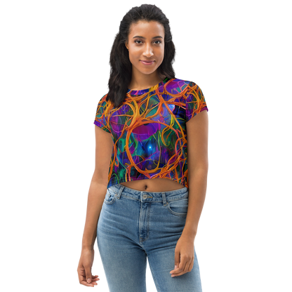 Women's Crop Tee - Spectral Weave