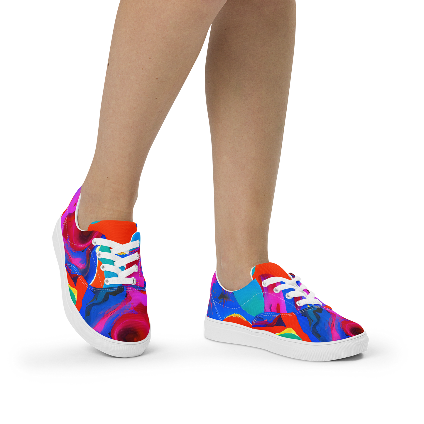 Women's Lace-Up Canvas Shoes - Irvin Rhapsody