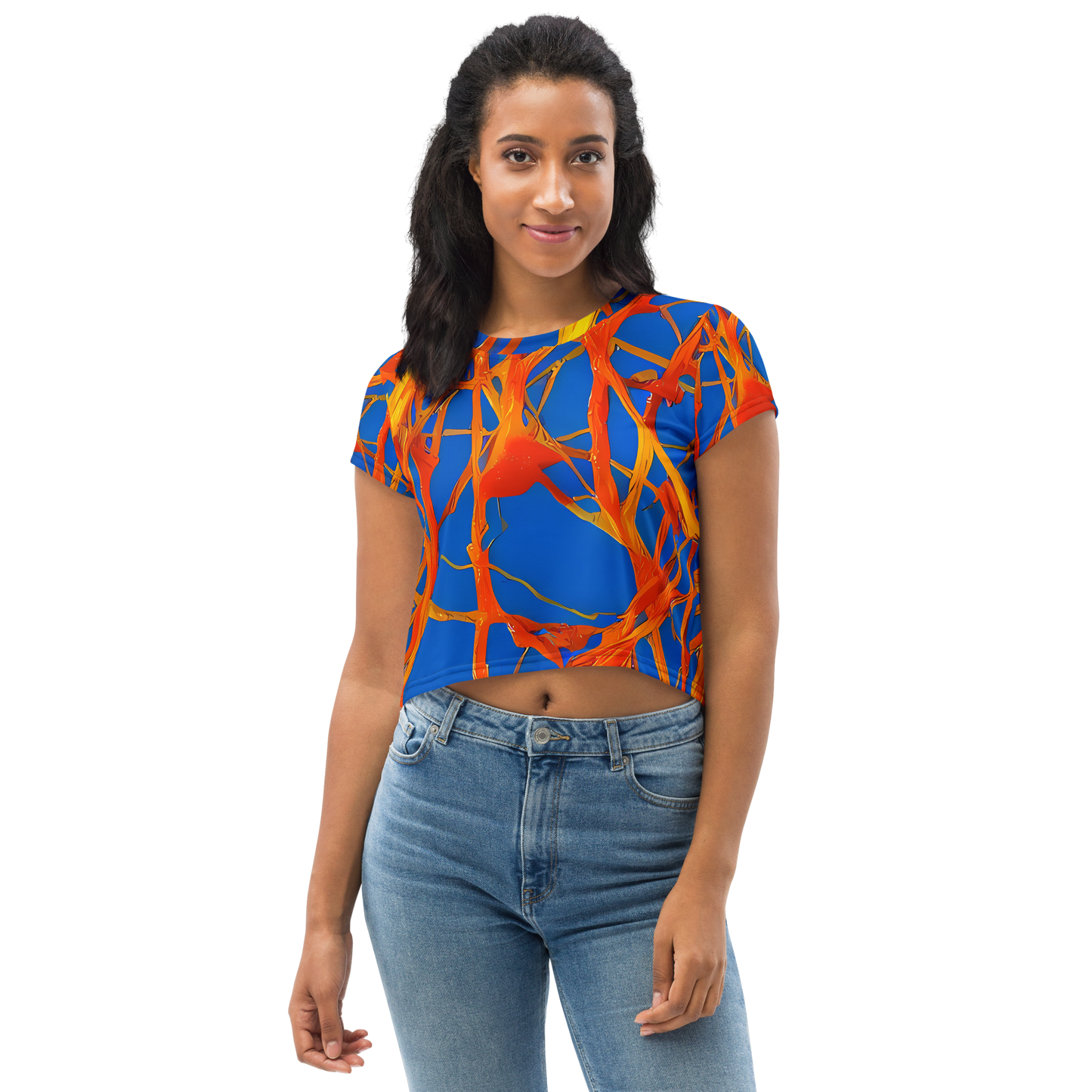 Women's Crop Tee - Vivid Plexus