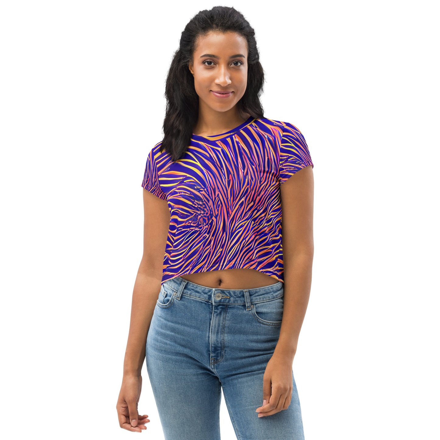 Women's Crop Tee - Vortex Strands