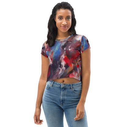 Women's Crop Tee - Passionate Brush