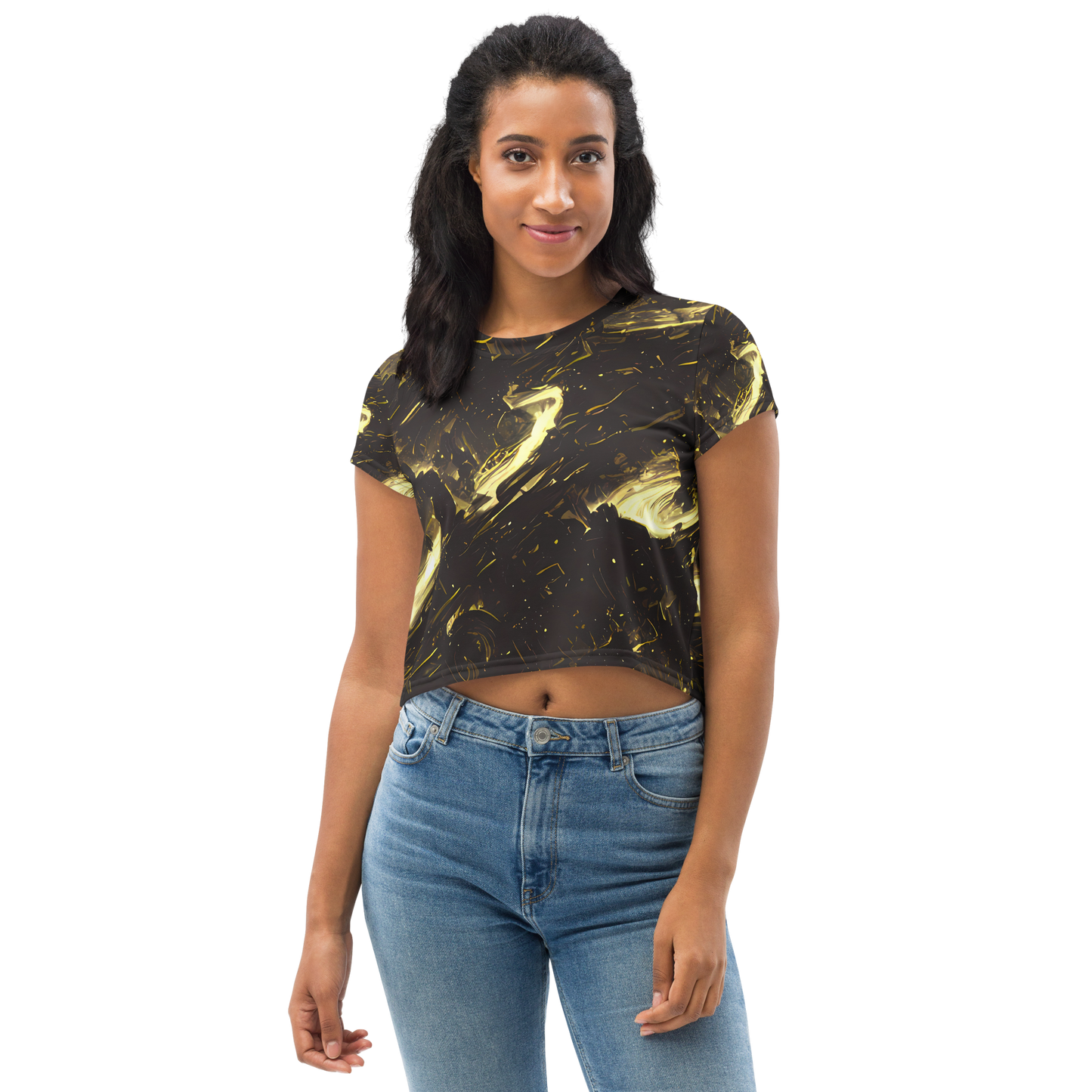 Women's Crop Tee - Oceanic Echo