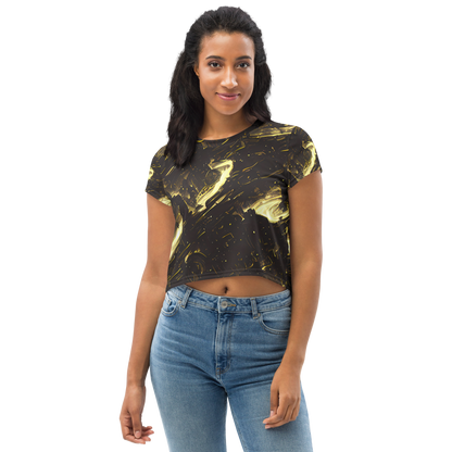 Women's Crop Tee - Oceanic Echo