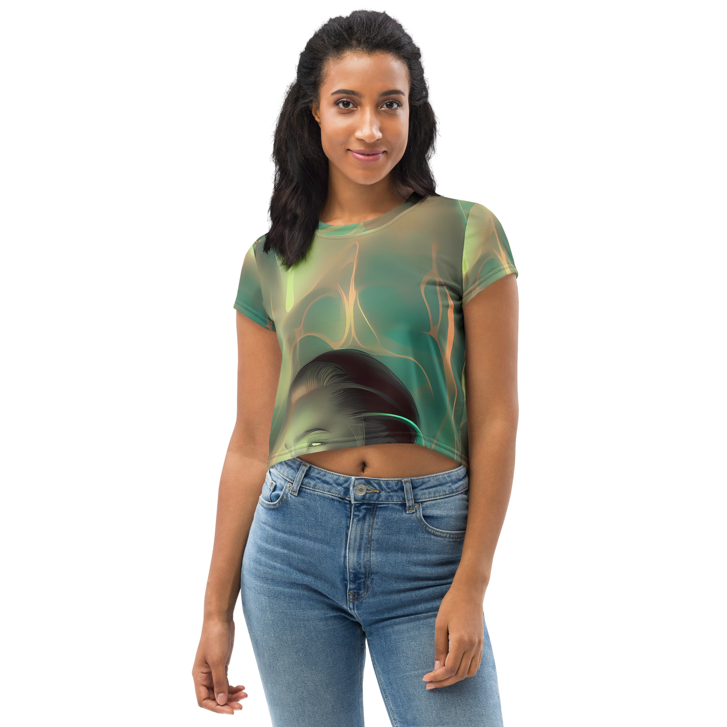 Women's Crop Tee - Spectral Whisper